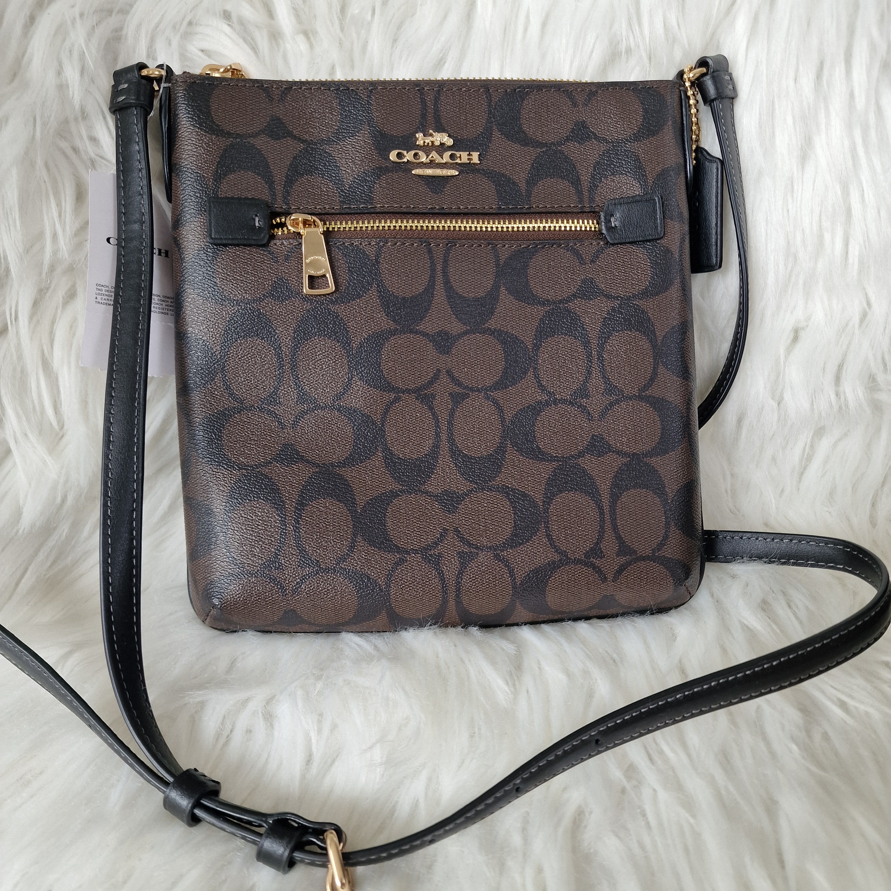 Coach Mini Rowan File Bag in Signature Canvas A16
