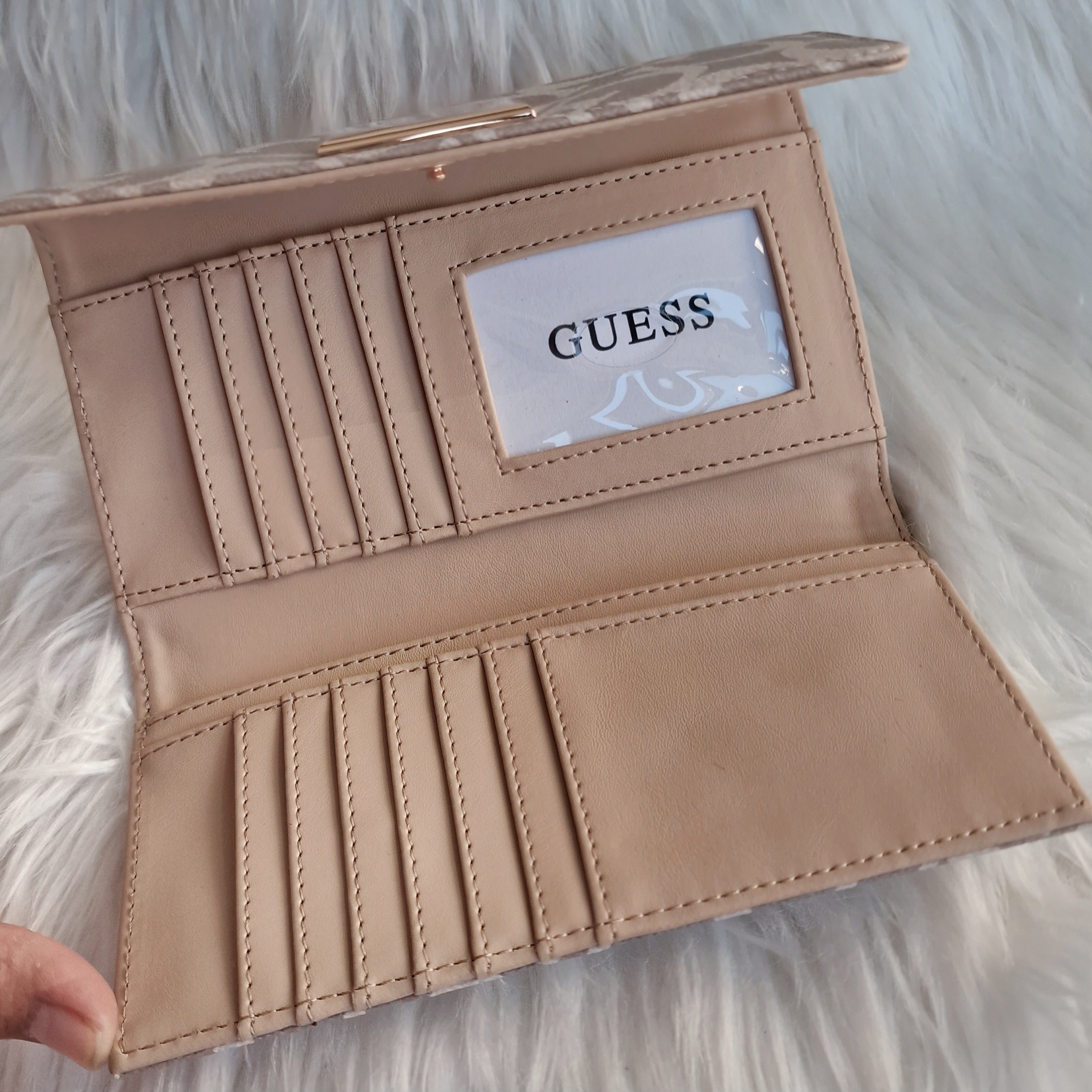 GUESS Abree Logo Slim Clutch Wallet A8