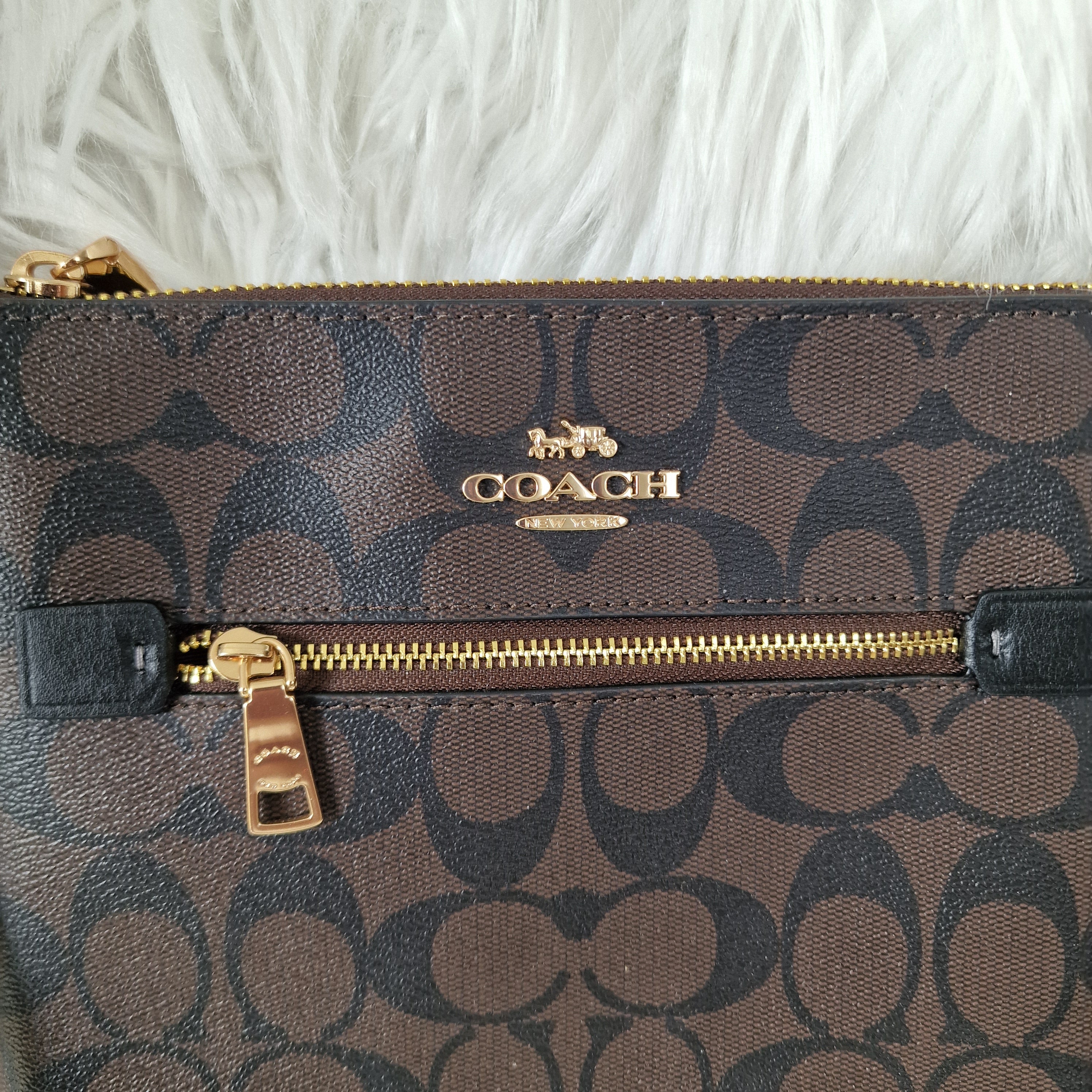 Coach Mini Rowan File Bag in Signature Canvas A16