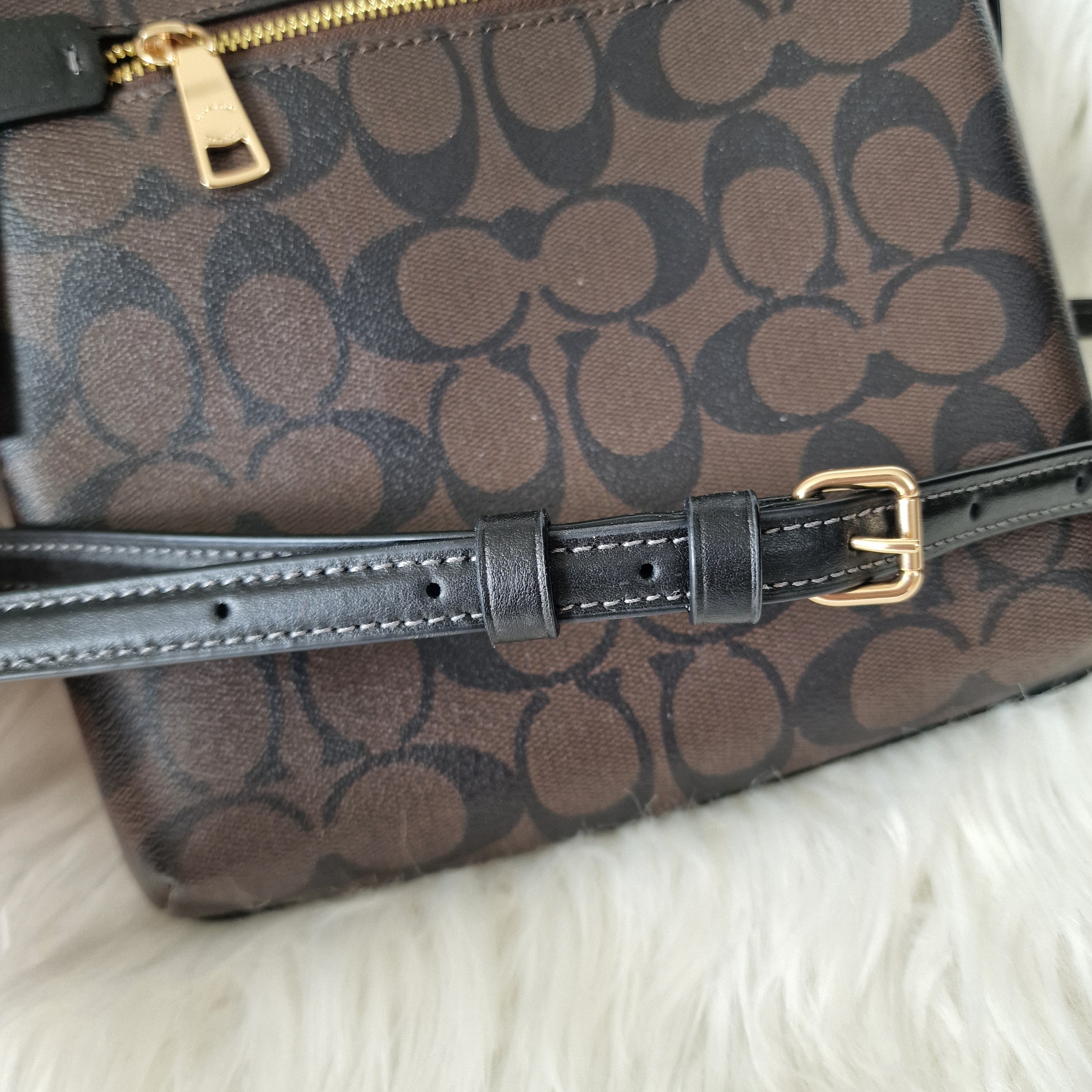 Coach Mini Rowan File Bag in Signature Canvas A16