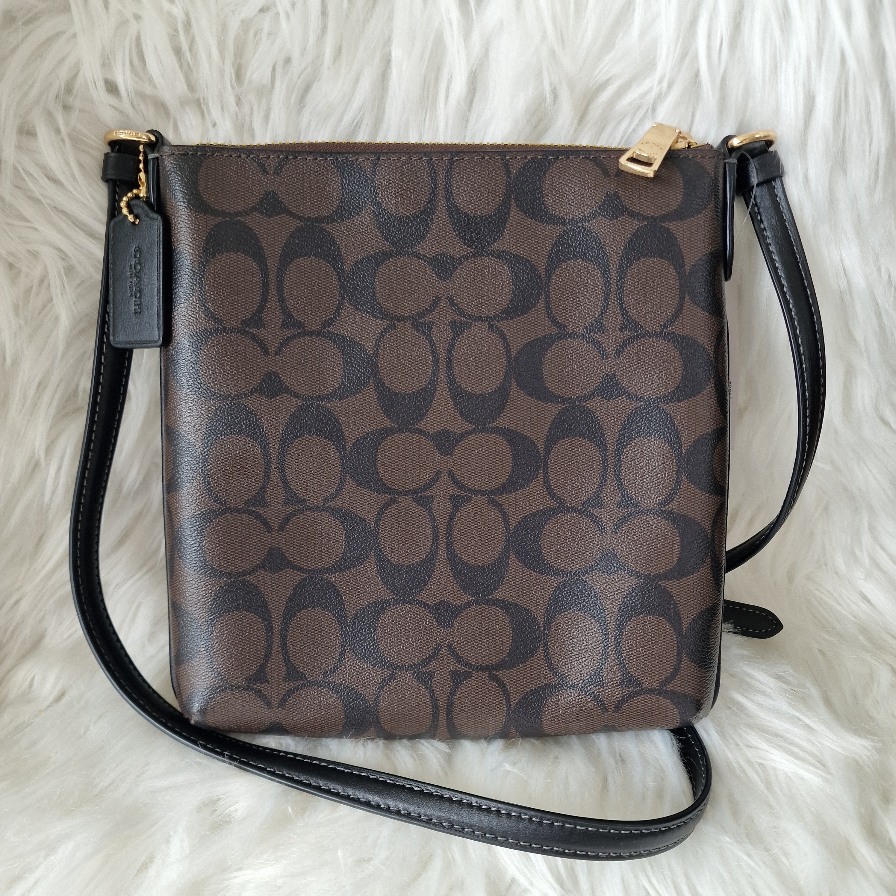 Coach Mini Rowan File Bag in Signature Canvas A16