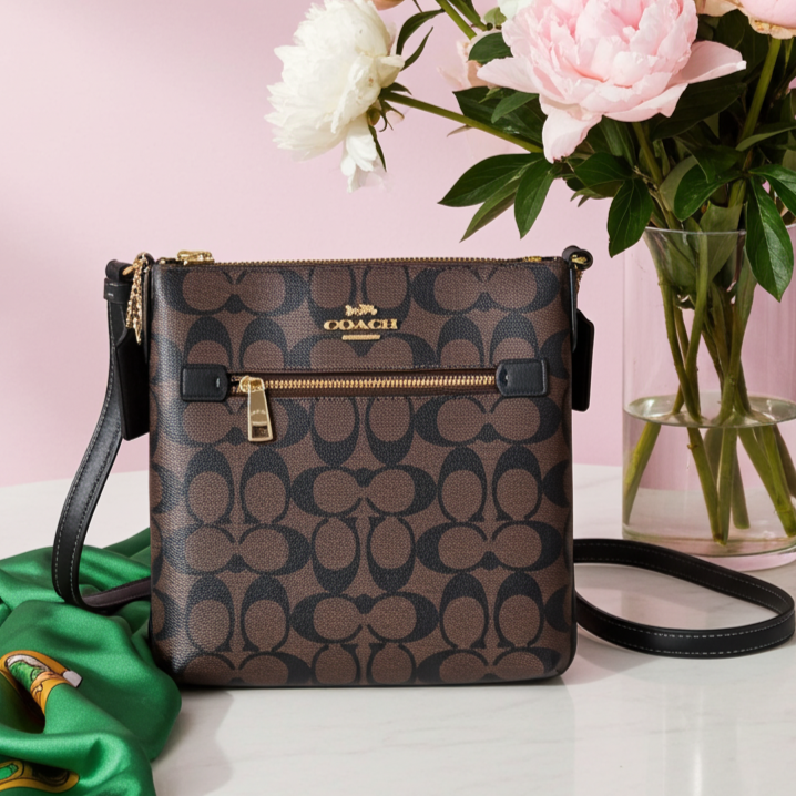 Coach Mini Rowan File Bag in Signature Canvas A16