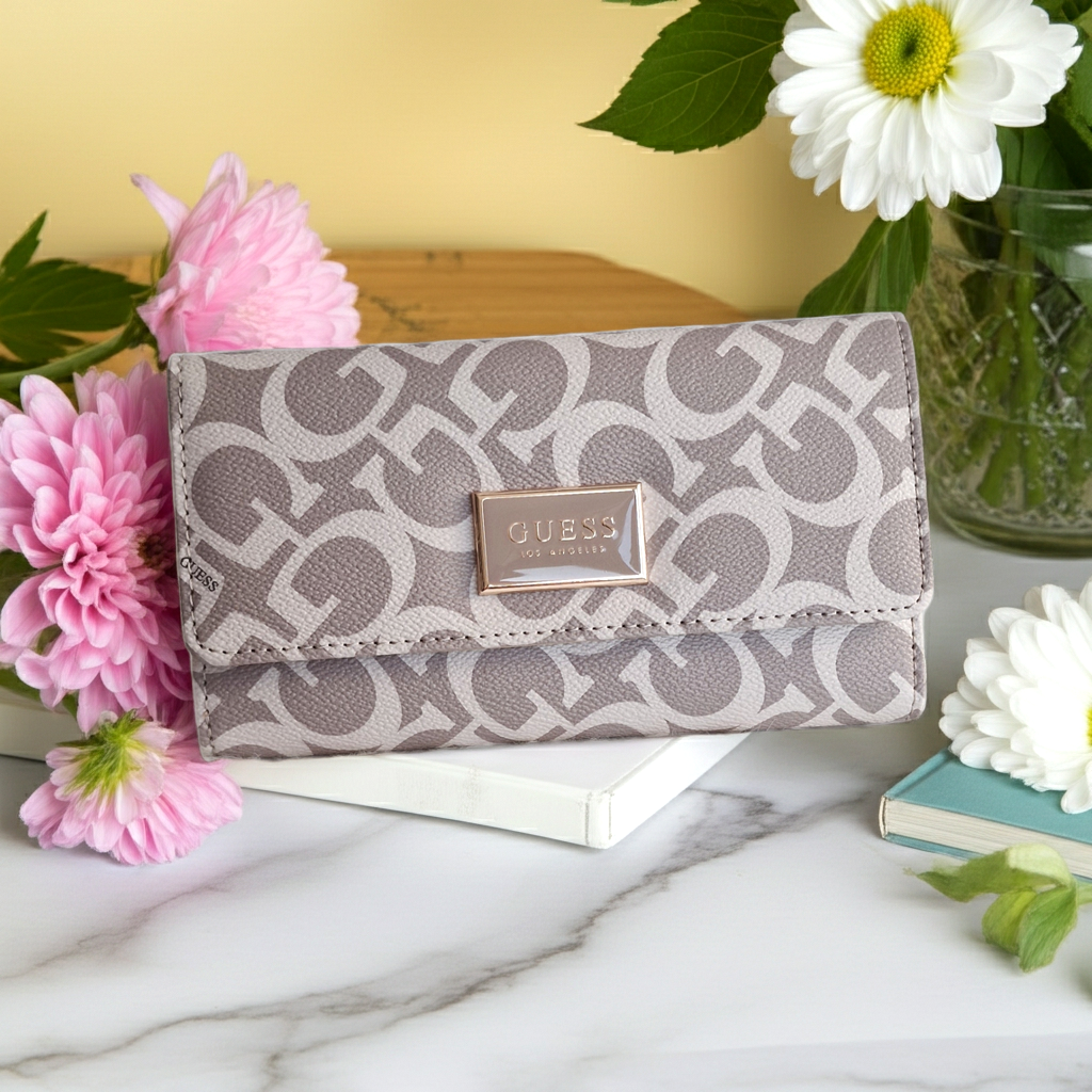 GUESS Abree Logo Slim Clutch Wallet A8