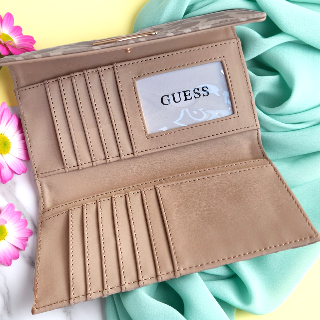 GUESS Abree Logo Slim Clutch Wallet A8