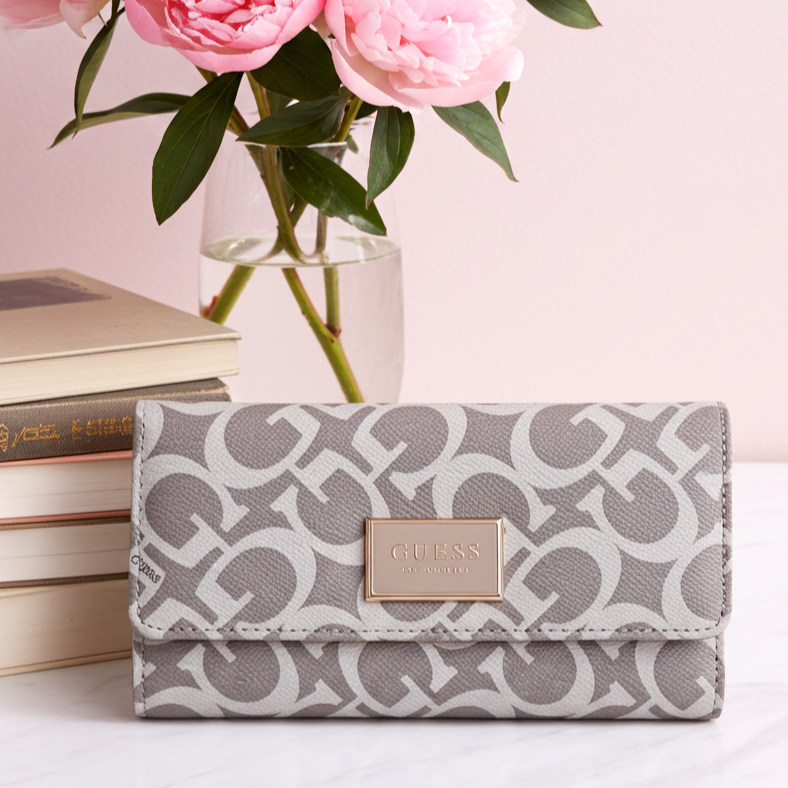 GUESS Abree Logo Slim Clutch Wallet A8