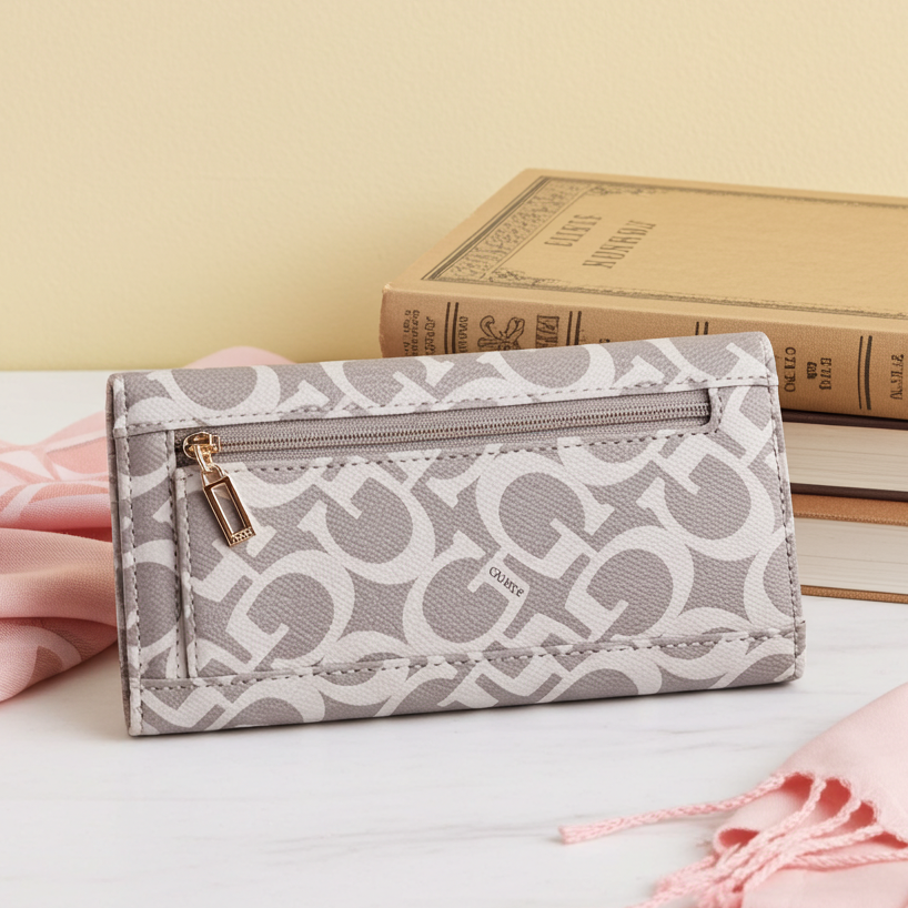 GUESS Abree Logo Slim Clutch Wallet A8