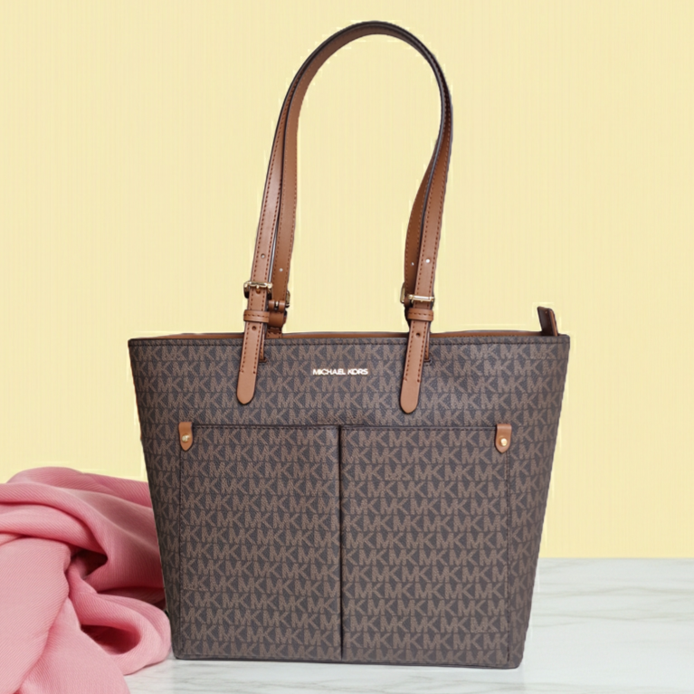 MICKAEL KORS Medium Logo Pocket Tote Bag A19